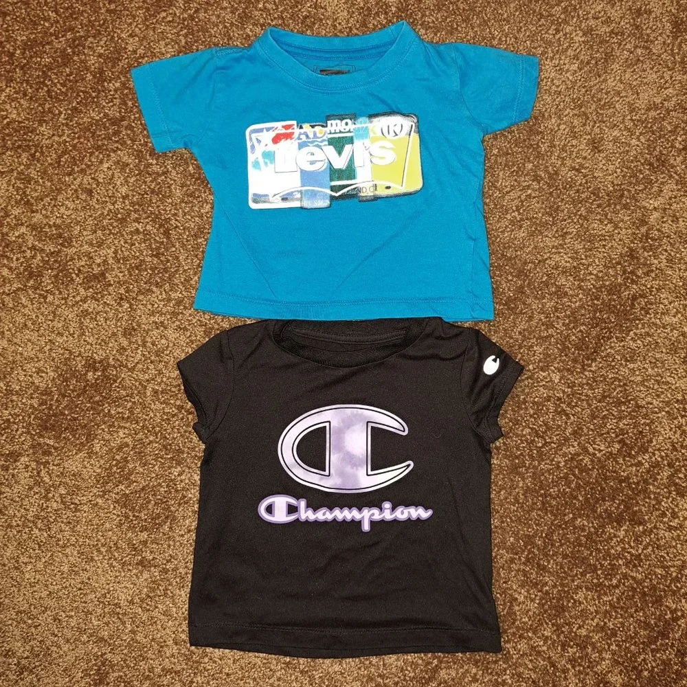 Levi's &Champion 18 month Short Sleeve Tees Bundle - Picture 1 of 6